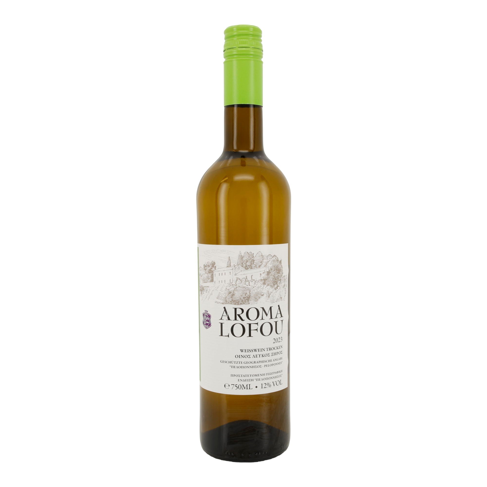 Weißwein Aroma Lofou | Trocken | Geschützte geografische Angabe | 12 % vol. | 750 ml Achaia Clauss